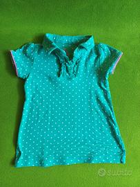 T shirt verde per bambina,taglia 68 cm,6 - 9 mesi