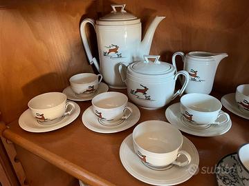 servizio da caffè completo ceramica di Laveno anni