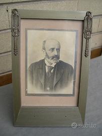Antica cornice portaritratti Liberty con foto epoc