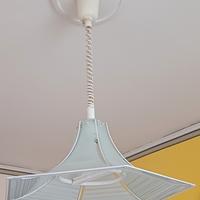 Lampadario bianco esagonale