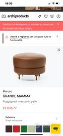 Puff poggia piedi MOROSO