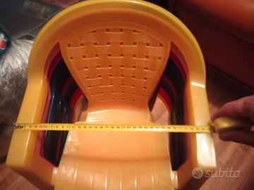 Gioco bambino in plastica sedia ludoteca
