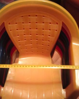 Gioco bambino in plastica sedia ludoteca