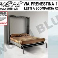 Letto a Scomparsa in legno melaminico colore nero