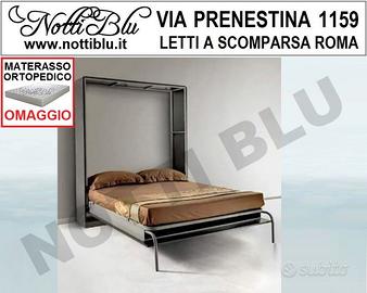 Letto a Scomparsa in legno melaminico colore nero