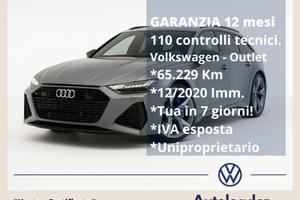 Audi RS6 Avant SOLO 65mila km quattro 4.0 electric