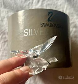 Swarovski "Farfalla su Foglia" in Cristallo