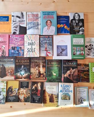 23 libri narrativa/saggistica/poesia