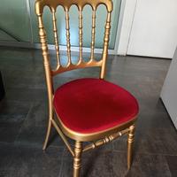 Sedie oro & bordeaux