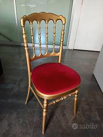 Sedie oro & bordeaux
