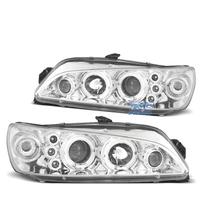 FARI PER PEUGEOT 306 97-01 ANGEL EYES FONDO CROMAT