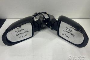 Specchietto retrovisore sx dx jeep compass 9 pin