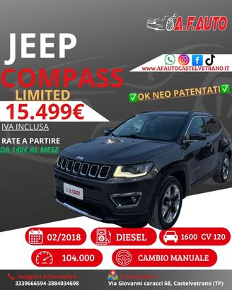 Jeep Compass 1.6 Multijet II 2WD Limited