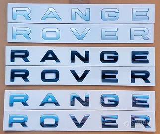 Scritte RANGE ROVER per Evoque, Sport, Vogue, L322
