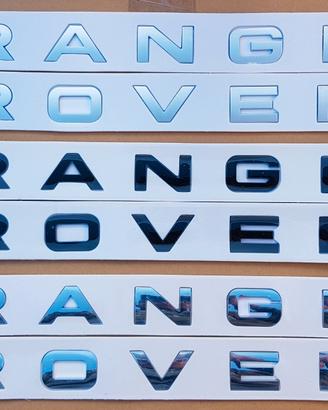Scritte RANGE ROVER per Evoque, Sport, Vogue, L322