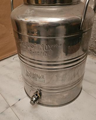 fusto in acciaio inox 25Lt