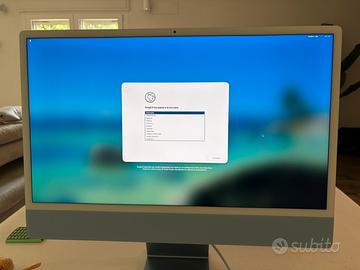 Apple iMac 24 M3 256gb garanzia fine 2027 nuovo
