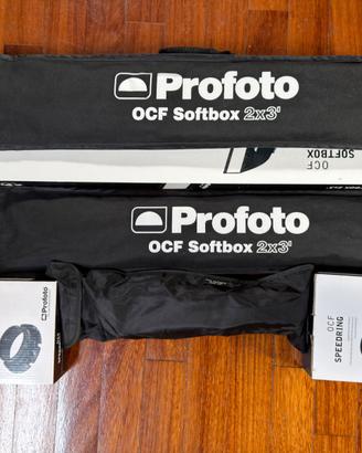 Profoto 2 OCF softbox 2x3 + 2 speedring +1 grid
