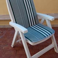 Lotto poltrone pieghevoli da giardino resina SCAB