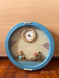 Orologio da parete decorativo vintage con orsetto