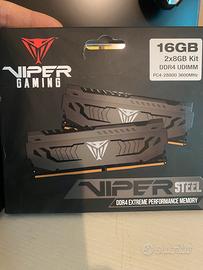 ram 2x8gb patriot viper steel