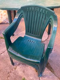 Sedie in plastica da giardino 