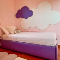 Testata  per letto a forma di nuvola