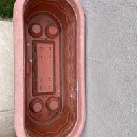 Fioriere da 70cm con ruote e sottovaso integrato