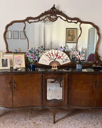 Credenza e Toletta in stile Chippendale anni 1950
