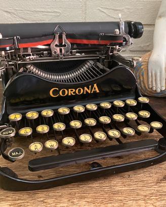 Corona Antica Piccola Macchina X Scrivere Fine 800