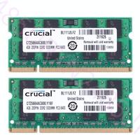 Coppia 2 banchi ram sodimm ddr2 4gb l'una