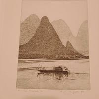 Acquaforte di Federica Galli autografata