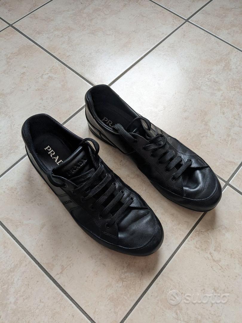 Scarpe PRADA uomo taglia 44.5 11 nere Abbigliamento e