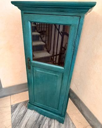 Mobiletto vetrina con anta in vetro