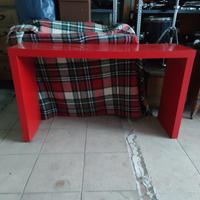 Tavolo console rosso