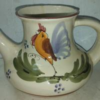 Vecchia maiolica di grottaglie dipinta a mano