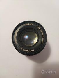 obiettivo Minolta Rokkor 50mm
