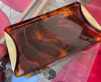 Vassoio vintage lucite
