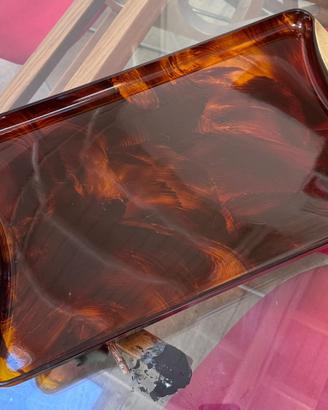 Vassoio vintage lucite