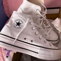 Converse bianche donna