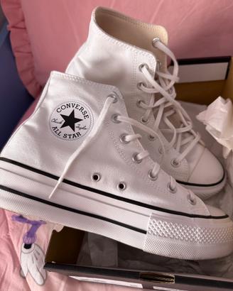 Converse bianche donna
