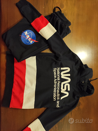 Tuta felpa pantalone NASA cotone garzato