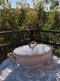 Antica Zuppiera Oro Zecchino Ginori