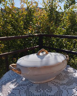 Antica Zuppiera Oro Zecchino Ginori