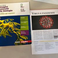 Immagini e concetti della biologia con fascicolo