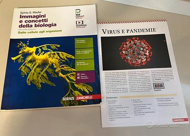 Immagini e concetti della biologia con fascicolo