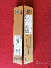 2 toner giallo + ciano originali RICOH per MPC2550
