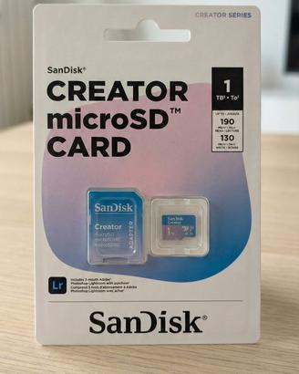 MicroSD SanDisk 1TB Creator Series - NUOVA Sigilla