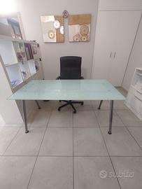 tavolo in vetro Ikea 80 x 160