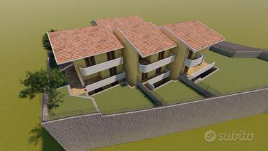 Aci Catena, villa a schiera su due livelli e giard